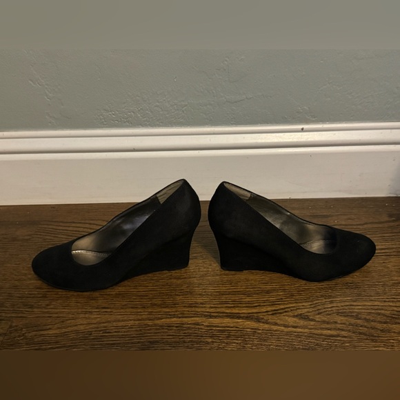 Dexter Black Wedges Size 7 - Picture 2 of 5